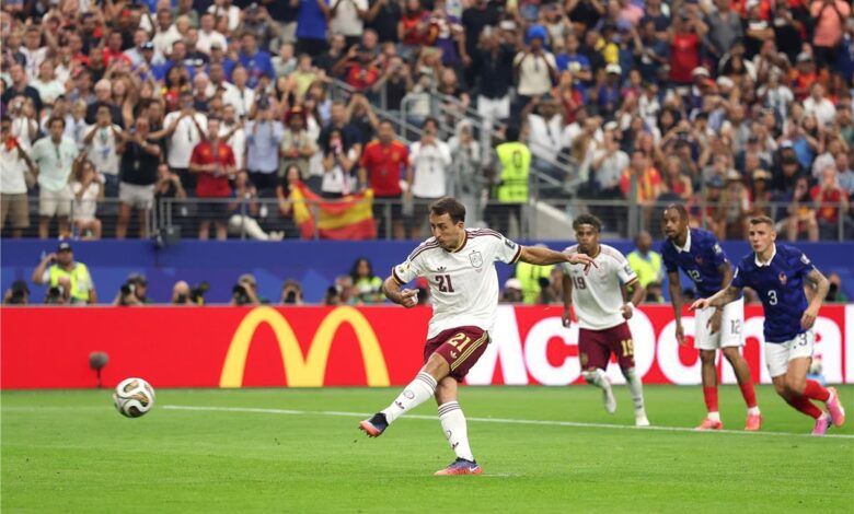 نتيجة الشوط الأول من مباراة فرنسا وأسبانيا نصف نهائي كأس العالم