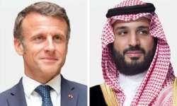 ولي العهد السعودي الأمير محمد بن سلمان والرئيس الفرنسي إيمانويل ماكرون