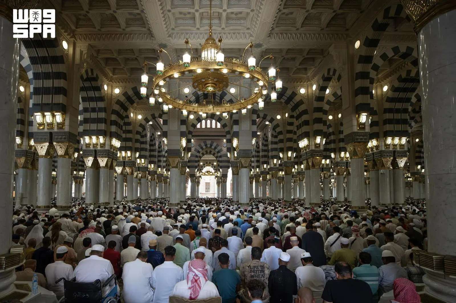 جانب من خطبة الجمعة في المسجد النبوي