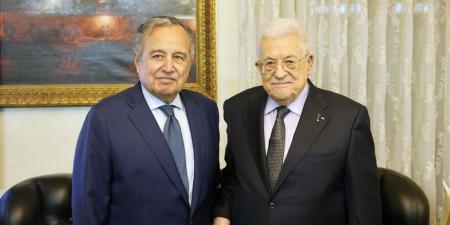 نبيل فهمي يؤكد لمحمود عباس مركزية القضية الفلسطينية وضرورة الدعم المالي
