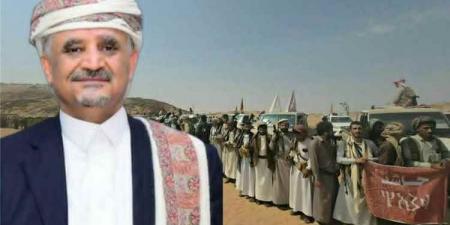 زعيم قبائل حاشد الشيخ حمير الأحمر يفاجئ الحوثيين ويعلن تضامنه مع مطارح الكرامة ومطالب النكف القبلي