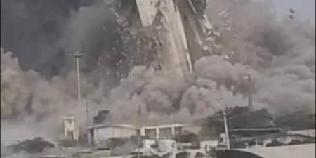 وزير الحرب الأمريكي ينشر صورة لتدمير برج التحكم بميناء تشابهار الإيراني