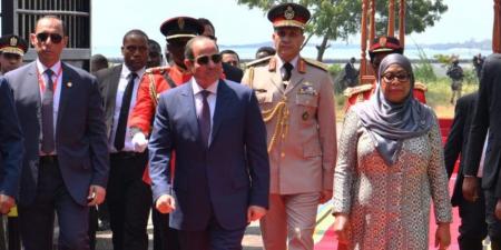 الرئيس السيسي: نتطلع لمواصلة تعزيز العلاقات الثنائية مع تنزانيا في كل المجالات