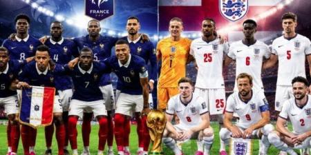 موعد مباراة فرنسا وإنجلترا في كأس العالم 2026 والقنوات الناقلة