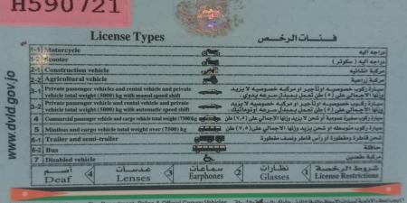 إدارة الترخيص: اعتماد الرخص والوثائق الإلكترونية اعتبارا من 2 آب