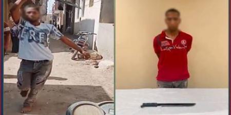 ضبط المتهم بالتعدي على سائق بسلاح أبيض في الفيوم