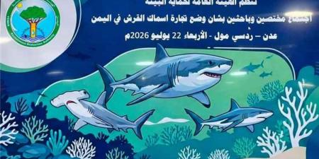 الإدارة العامة للتنوع الحيوي تعقد اجتماعًا خاصًا للمحافظة على أسماك القرش وتقر عددًا من التوصيات