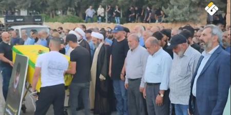 حزب الله شيّع فقيد الجهاد والمقاومة حسين جعفر قانصوه في الهرمل  