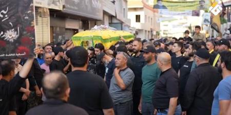 حزب الله يشيّع الشهيد محمد حسن شكر في النبي شيت 