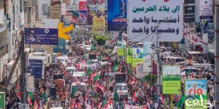 مسيرة جماهيرية حاشدة في تعز دعمًا لمعركة التحرير وحماية السيادة اليمنية