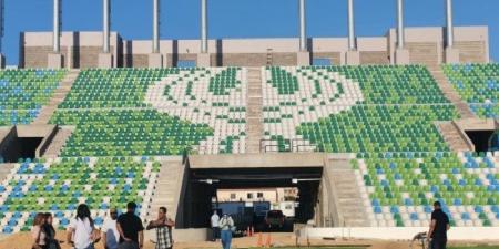 الانتهاء من 95% من كهرباء استاد النادي المصري الجديد ببورسعيد
