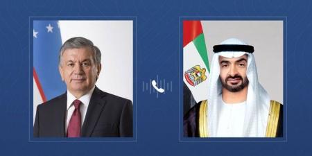 رئيس الدولة ورئيس أوزبكستان يبحثان هاتفياً علاقات البلدين