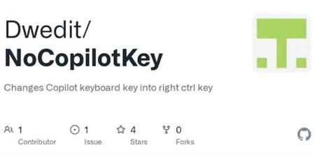 برنامج مجاني يعيد زر «Copilot» إلى وظيفة «Ctrl»