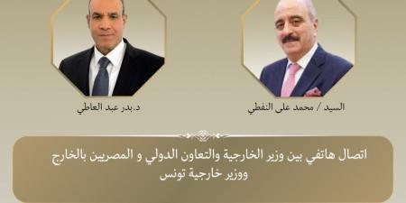 وزيرا الخارجية المصرى والتونسي يبحثان العلاقات الثنائية والتطورات الاقليمية