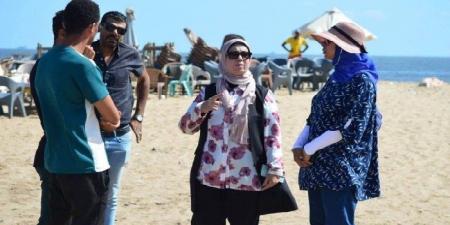 استمرار اخلاء شاطىء بورفؤاد من المصطافين وفقاً لتحذيرات هيئة الأرصاد الحوية