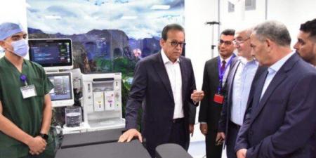 وزير الصحة يتفقد مشروع تطوير مستشفى أورام الإسماعيلية
