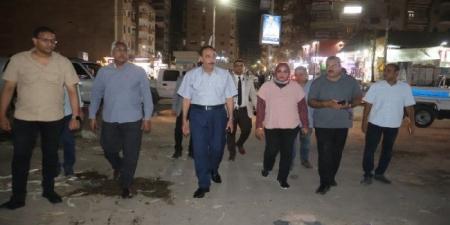 محافظ سوهاج يقود حملة ليلية لرفع الإشغالات بمنطقة سيتي