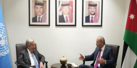 الصفدي يجري مباحثات موسعة مع غوتيريش