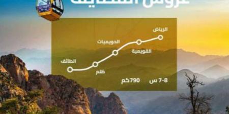 مسار بري بطول 790كم بين الرياض والطائف يعزز الحركة السياحية