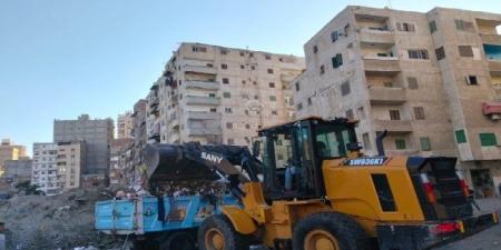 رفع أكثر من 10 آلاف طن مخلفات خلال يومين بالإسكندرية
