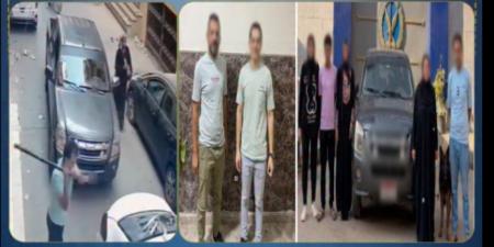 ضبط سيدة وآخرين لتورطهم في تحطيم سيارة وإرهاب المواطنين بكلب خلال مشاجرة ببنها (فيديو)