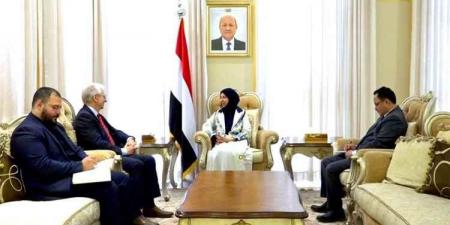 وزيرة الخارجية تبحث مع السفير الألماني دعم اليمن وأمن البحر الأحمر