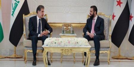 الرئيس السوري يبحث مع رئيس إقليم كردستان العراق تعزيز التعاون الاقتصادي والتنسيق الإقليمي