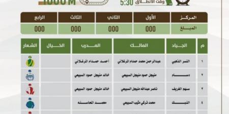 ميدان الغريف يستأنف سباقات الخيل في جولته الثانية على جائزة الأمير فيصل بن خالد