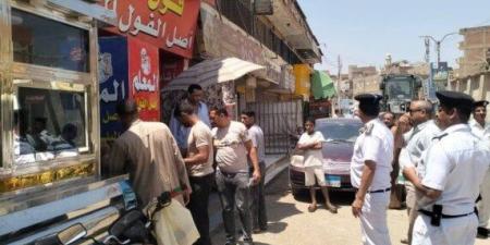 318 محضرًا في حملة مكبرة لرفع الإشغالات ومخالفات البناء بشوارع الفشن
