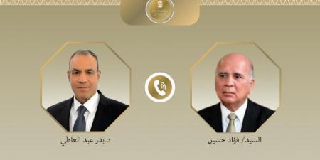 وزير الخارجية يبحث هاتفياً مع نظيره العراقي التطورات الإقليمية