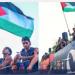 رسالة عبر السماء.. طائرة مسيرة تحمل صورة لامين يامال وهو يرفع العلم الفلسطيني