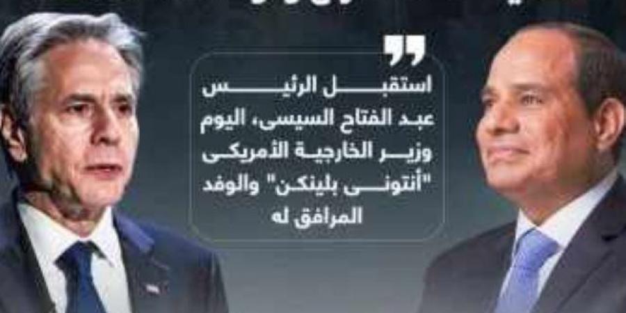 خلال لقائه مع وزير الخارجية الأمريكى ..الرئيس السيسي لبلينكن: نرفض محاولات تصعيد الصراع وتوسعة نطاقه.. إنفوجراف