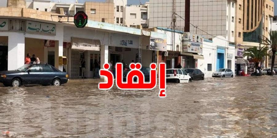 سيدي بوزيد.. انقاذ شابين كانا داخل شاحنة جرفتها السيول