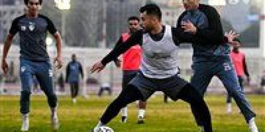 تدريبات تأهيلية لثنائي الزمالك على هامش مباراة اليوم الودية أمام فريق الشباب