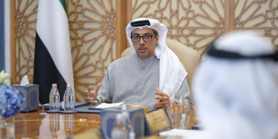 منصور بن زايد يترأس اجتماع مجلس إدارة مجلس الاستقرار المالي
