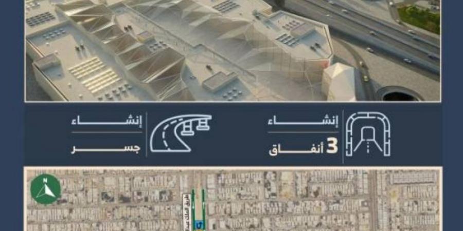 تواصل أعمال تطوير محور طريق الثمامة الأوسط بالرياض