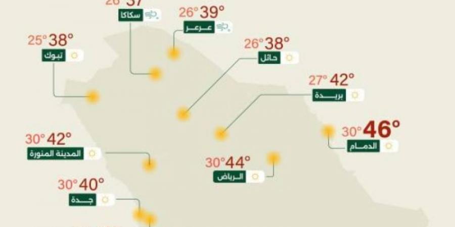 الأرصاد: أمطار رعدية على أجزاء من نجران وجازان وعسير والباحة