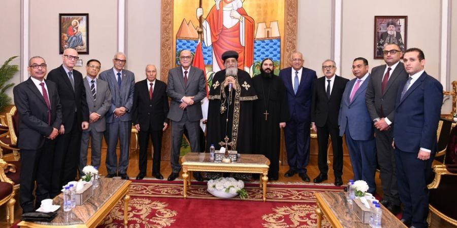 البابا تواضروس يستقبل رئيس هيئة قضايا الدولة