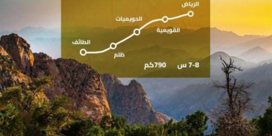 هيئة الطرق: مسار بري بطول (790) كم يُسهّل التنقل بين الرياض والطائف