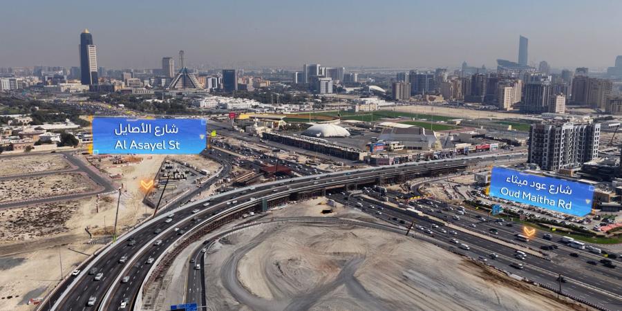 من 3 مسارات.. «طرق دبي» تفتتح جسراً رئيساً ضمن مشروع تطوير شارعي عود ميثاء والأصايل