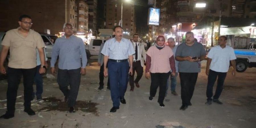 محافظ سوهاج يقود حملة ليلية لرفع الإشغالات بمنطقة سيتي