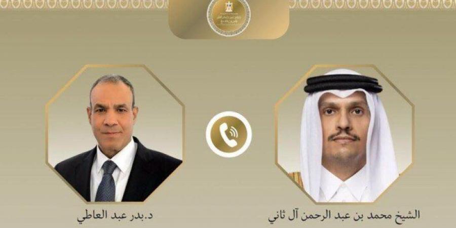 وزير الخارجية المصري يبحث مع نظيره القطري الجهود الدبلوماسية الرامية إلى دفع مسار التهدئة