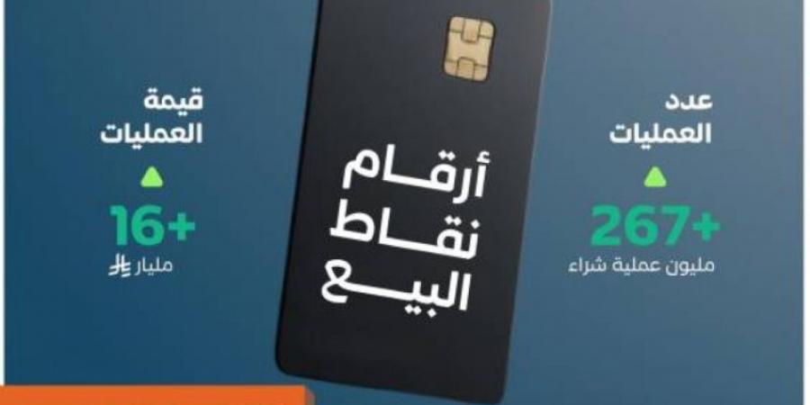 أكثر من 267 مليون عملية نقاط بيع في المملكة بقيمة تجاوزت 16 مليار ريال في أسبوع