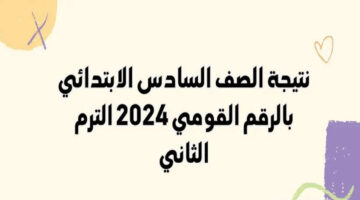 ظهرت الآن.. نتيجة الصف السادس الابتدائي الفصل الدراسي الثاني 2024 بمحافظة القاهرة