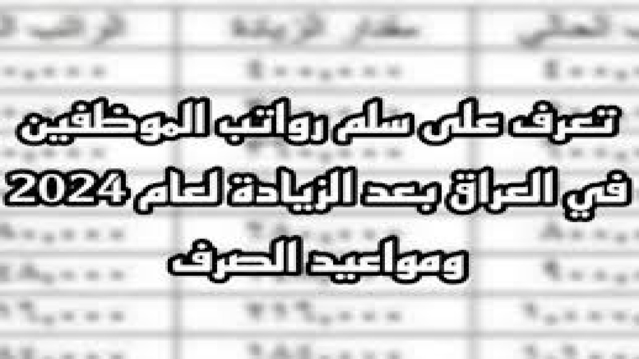 “بشرى سارة لجميع الموظفين” موعد صرف رواتب الموظفين في العراق لشهر يونيو 2024.. وإليكم رابط الاستعلام