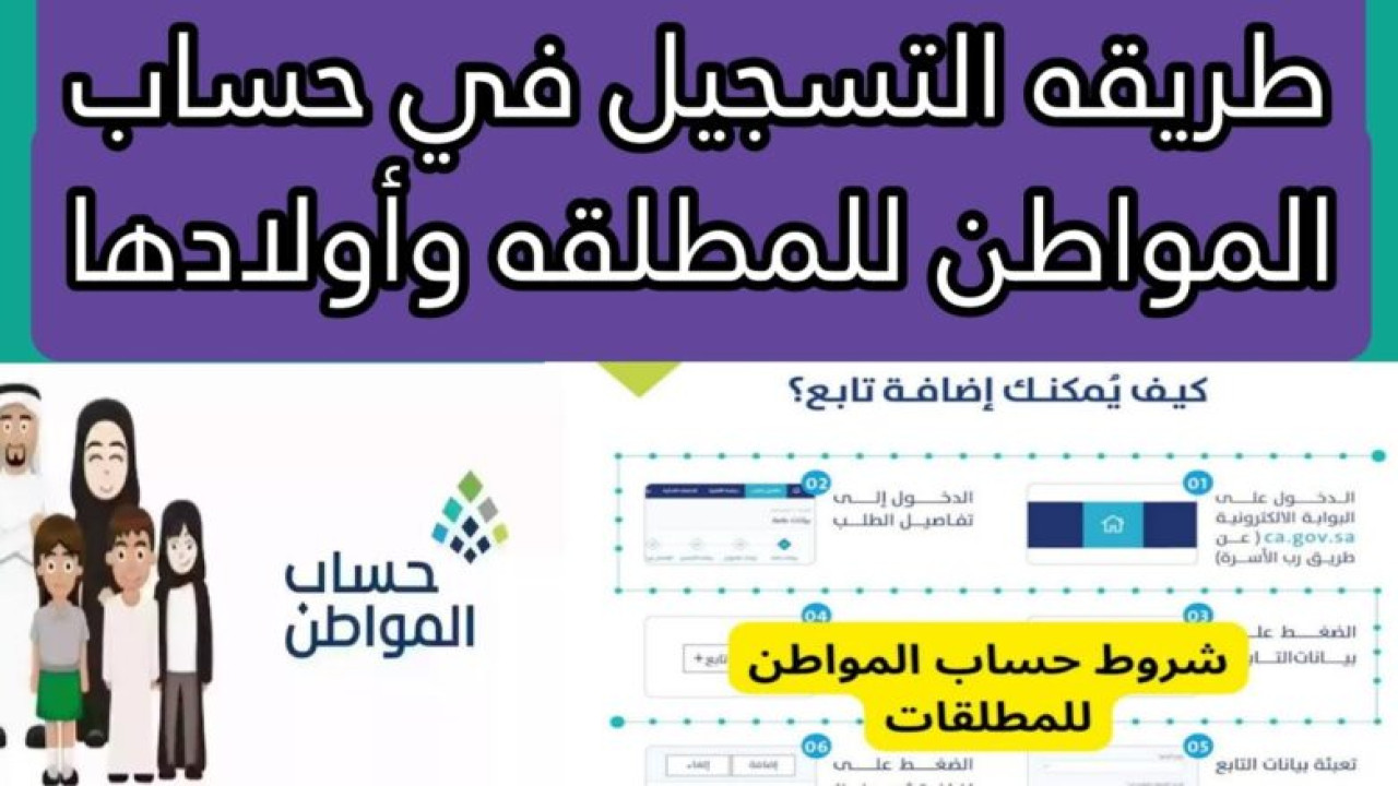 ماهي شروط التسجيل في حساب المواطن 1445 للمطلقة؟ وكيف يتم التسجيل فيه؟ الموارد البشرية توضح