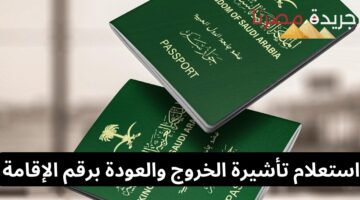 استعلام تأشيرة الخروج والعودة برقم الإقامة