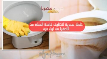 “هترجع جديدة”.. طريقة سحرية لتنظيف قاعدة الحمام من الاصفرار