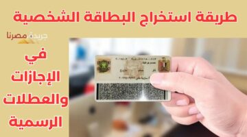 عاجل.. وزارة الداخلية تعلن عن إمكانية الحصول على بطاقة الهوية القومية في أيام إجازة الأسبوع
