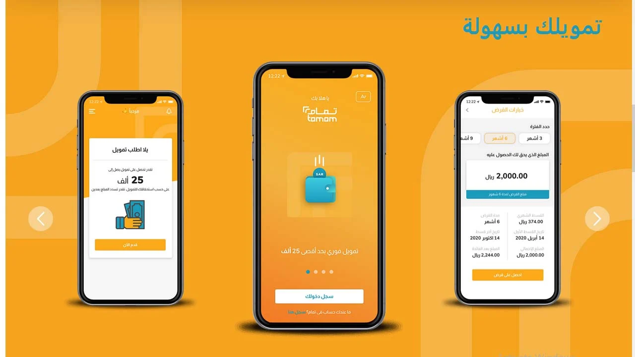 ريالات كتيرة اوووي.. خطوات الحصول على تمويل من تمام